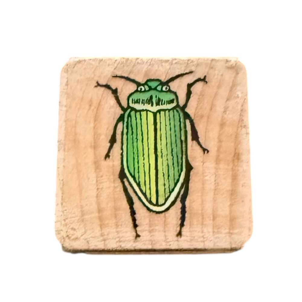 Hero Arts Beetle Small Mini Rubber Stamp